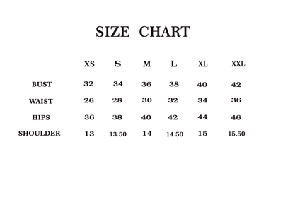 size chart women